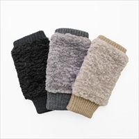 KURODA クロダ 女性用 プードルボア フィンガーレスグローブ 〔手囲いサイズ：21cm〕 手袋