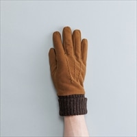 KURODA クロダ 男性用 ゴートスエードグローブ タッチパネル対応 〔手囲いサイズ:24cm〕 手袋