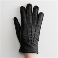 KURODA 男性用 革手袋 鹿革 Deerskin〔手囲いサイズ:23/24/25cm〕手袋 メンズ 国産