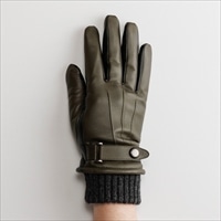 ORuKuBET 男性用 レザーグローブ タッチパネル対応〔手囲いサイズ:24cm、全長25.5cm〕手袋 メンズ 防寒 ポスト投函便