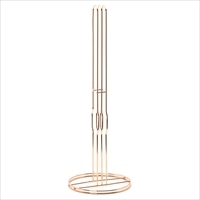 キッチンペーパーホルダー ローズゴールド 〔サイズ：約14.0×14.0×高さ40.0cm、重量：約0.2kg〕 台所用品【沖縄県・離島 配送不可】