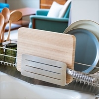 包丁＆まな板スタンド 〔サイズ：約21.9×5.7×高さ9.2cm、耐荷重：約0.75kg、重量：約0.35kg〕 台所用品 ラック【沖縄県・離島 配送不可】