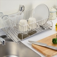 斜めに流れる 1段水切り 右置用 〔サイズ：約41.8×25.2×高さ14.0cm(付属品含まず)、重量：約1.2kg〕 台所用品【沖縄県・離島 配送不可】