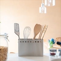 キッチンツールスタンド ワイド 〔サイズ:約22.5×7.0×高さ15.0cm、重量:約0.75kg〕 台所用品 収納【沖縄県・離島 配送不可】