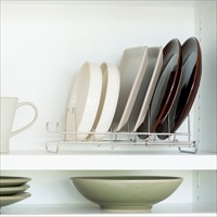 bws SELECTION すっきり暮らすディッシュラック〔(約)24～29×12.5×10cm〕皿立て ステンレス【沖縄県・離島 配送不可】