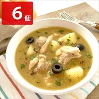 北海道 鶏もも肉とじゃがいもの白ワイン煮込み 〔200g×6〕 肉惣菜