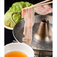 宮崎 あじ豚 ぶたしゃぶ プレミアムセット 自家用 〔豚肉(ロース・バラ)、ぽんつゆ、生麺×2、ラーメン用タレ、鍋だし用具材〕 鍋セット