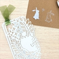 吉田次作商店 まっしろどうぶつ しおり シール セット〔しおり4種、シール1シート〕文房具 おしゃれ ポスト投函便