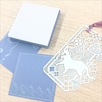 吉田次作商店 まっしろどうぶつ しおり COPメモ セット〔しおり、メモ帳(100枚綴り) 〕文房具 おしゃれ ポスト投函便