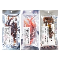 おつまみレジェンド ほたるいか 甘えび干し さばジャーキー セット 〔ほたるいかいしり干し8g、甘えび干し10g、ジャーキー32g〕 珍味
