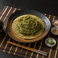 清流利賀そば 清流茶そば 簡易段ボール箱セット 〔清流利賀そば180g×2、清流茶そば180g×2〕 そば 麺類