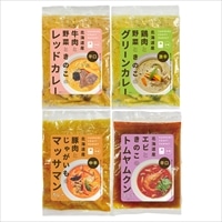 北海道産 素材 エスニック 冷凍 カレー トムヤムクン 詰め合わせ 〔レッドカレー・グリーンカレー・マッサマンカレー他 各180g〕 惣菜