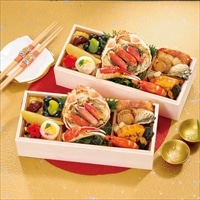 ふく吉 海鮮おせち 和風 一段二客 華鼓〔約1人前(20品目)×2客〕御節料理 お正月【沖縄県・離島 配送不可】