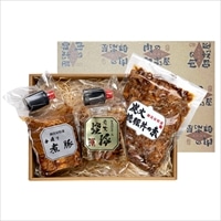 御嵩屋 焼豚 豚丼の素 煮豚 3種 詰め合わせ ギフト 〔炭火焼豚、炭火焼豚丼の素、手造り煮豚〕 肉惣菜 冷蔵