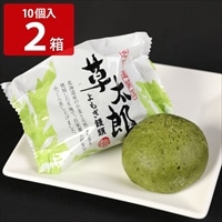 北海道 よもぎ饅頭 草太郎 〔(53g×10個)×2箱〕 まんじゅう 和菓子