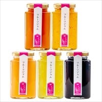 岡山 フルーツ ジャム 5種 詰め合わせ 〔黄金桃・いちじく・清水白桃・シャインマスカット・マルベリー 各125g〕 フルーツジャム