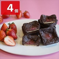 バスクチーズケーキ ショコラストロベリー〔(約5cm×5cm×高さ2cm)×4個〕スイーツ 個包装