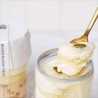 バスクレアチーズケーキ缶 ブルー〔(高さ97mm、底径48mm)×4〕スイーツ 冷凍