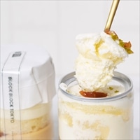 バスクレアチーズケーキ缶 アップルシナモン〔(高さ97mm、底径48mm)×4〕スイーツ 冷凍