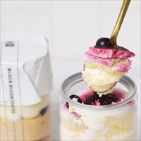 バスクレアチーズケーキ缶 カシス〔(高さ97mm、底径48mm)×4〕スイーツ 冷凍