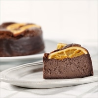 白金ベイクドチーズケーキ ショコラオレンジ〔4号(φ12cm、約360g)〕スイーツ 冷凍