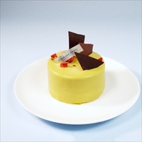 白金ミロワール 2人用 ホールケーキ ピスターシュ ギフト〔3号(直径9cm)〕ケーキ 冷凍