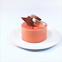 白金プレミアムミロワール フランボワーズ 2人用 ギフト〔3号(直径9cm)〕ケーキ 冷凍