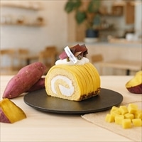 白金スイーツ シルクスイート ロールケーキ ハーフ ギフト〔幅10cm×奥行8cm×高さ7.7cm〕ケーキ 冷凍