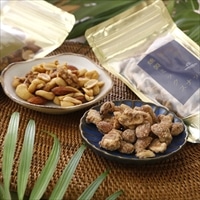 喜界島 燻製ミックスナッツ 詰め合わせ〔香り胡麻油・純黒糖 各100g×2〕おつまみ おやつ ポスト投函便