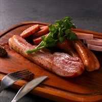 熊本 ひばり工房 阿蘇手造り 金賞ハム入りセット〔ベーコン、プレスハム ほか全4種〕ハム ソーセージ