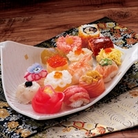 海鮮茶屋せんざん本店 手毬寿司 華てまり〔15個(蕪花手毬、いくら錦糸巻 他)〕手まり寿司