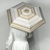 折りたたみ傘 晴雨兼用 スギタ レース柄 極小18cm〔サイズ：親骨50cm、直径約90cm〕傘 折り畳み【北海道・沖縄県・離島 配送不可】