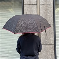 ショートワイド傘 晴雨兼用 スギタ ゼブラ透かし柄〔サイズ：親骨55cm、直径約97cm〕傘【北海道・沖縄県・離島 配送不可】