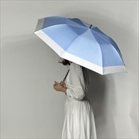 ショートワイド傘 晴雨兼用 スギタ ダンガリー風切継〔サイズ：親骨55cm、直径約97cm〕傘【北海道・沖縄県・離島 配送不可】