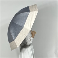 トランスフォーム傘 晴雨兼用 熱中症対策 リネン風〔サイズ：直径約108cm、重さ320g〕傘【北海道・沖縄県・離島 配送不可】