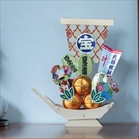 兵庫 エビスシマダ 宝船 縁起飾り ギフト〔サイズ:(約)H250×200×75mm〕宝船飾り 縁起物
