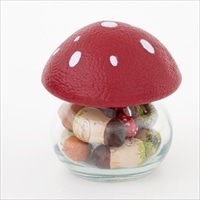 カファレル チョコレート きのこポット 赤 ギフト〔97g(9粒)〕ミルクチョコレート