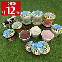 松本牧場 Milly’s 本格ジェラート ギフトセット〔全10種 計12個 各110ml〕ミリーズ アイス
