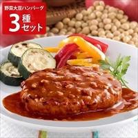 三育 野菜大豆ハンバーグ 詰め合わせ 食べ比べセット〔トマト・てり焼・デミグラス風 各2〕ハンバーグ ポスト投函便