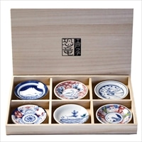 江戸っ子恐竜 六客 まめ皿揃 ギフトセット〔まめ皿(直径90×15mm)×6〕豆皿 セット 食器［北海道・沖縄県・離島 配送不可］