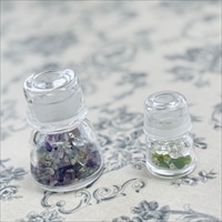 REGLAS 有帽瓶 大小 蓋付きガラス瓶 ギフトセット〔大(高さ73mm)、小(高さ48mm)〕ガラス瓶 おしゃれ