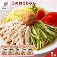 うめねぇちゃん 冷やし中華 〔160g(めん100g)×5〕冷やし麺 生麺 ポスト投函便