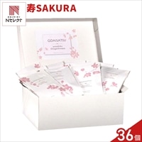 寿 SAKURA クッキー 紅茶 詰め合わせ ギフト BOX 〔(菓子、紅茶)×36、メッセージプレート〕スイーツ 個包装［北海道・沖縄県・離島 配送不可］