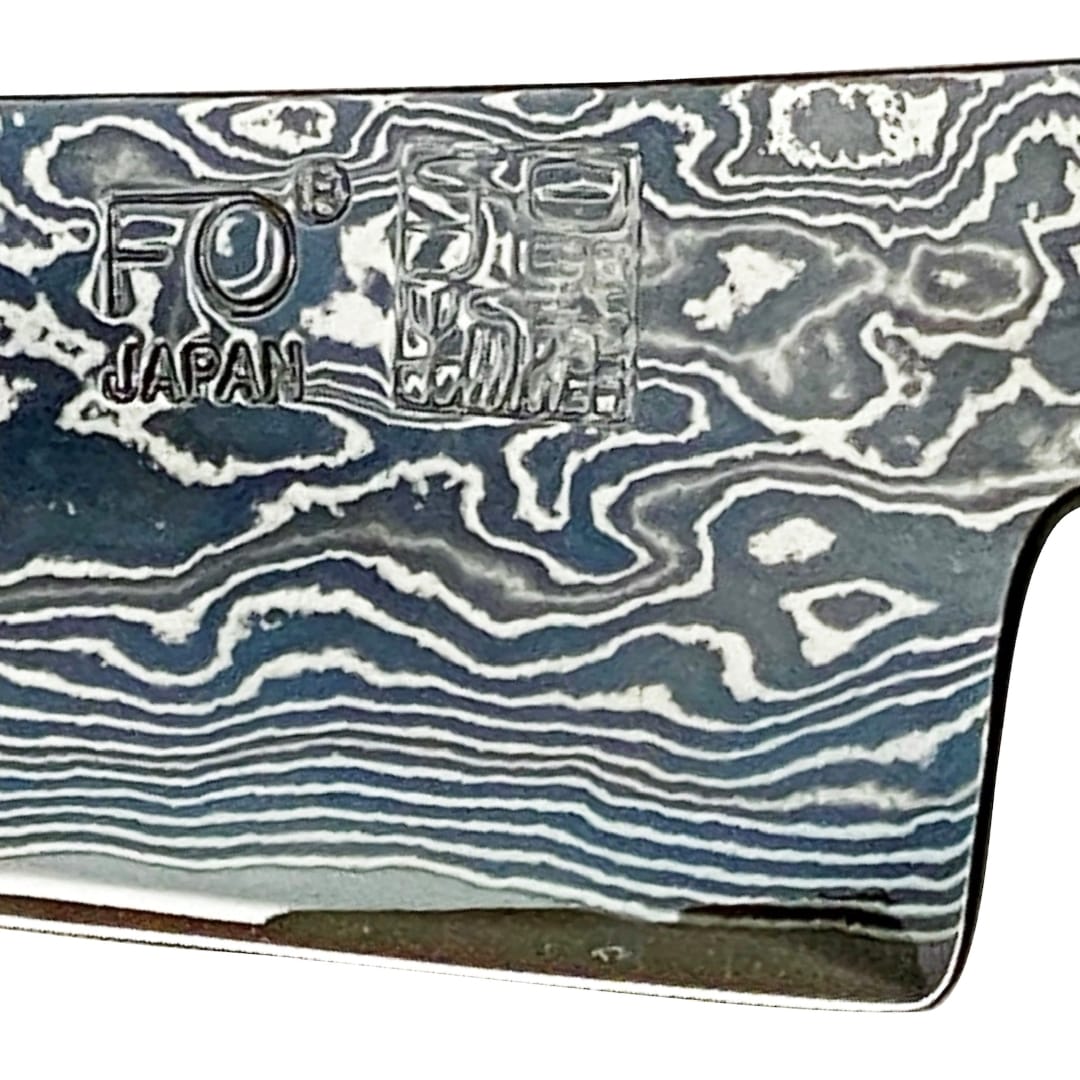 ダマスカス包丁 【 ブラック無心 TT 】 ペティ 大 赤