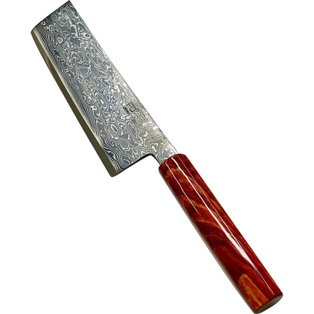 ダマスカス包丁 【 ブラック無心 TT 】 菜切り