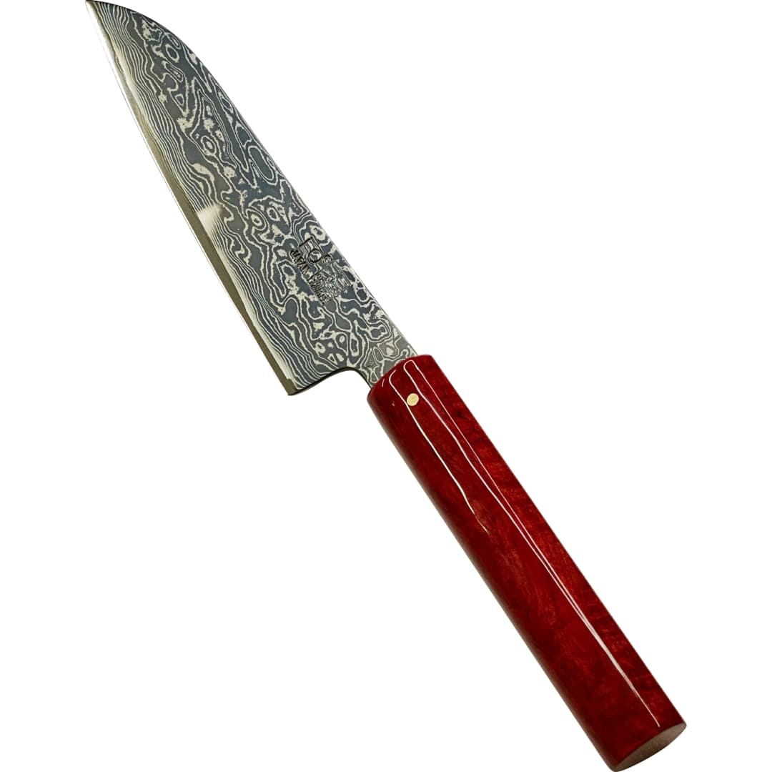 ダマスカス包丁 【 ブラック無心 TT 】 ペティ 大
