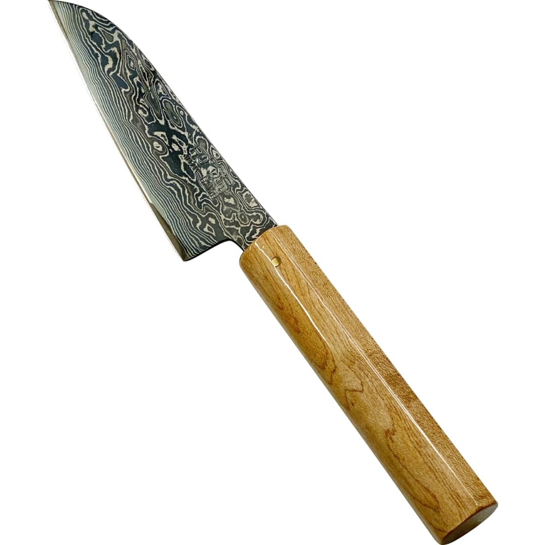 ダマスカス包丁 【 ブラック無心 TT 】 ペティ 中