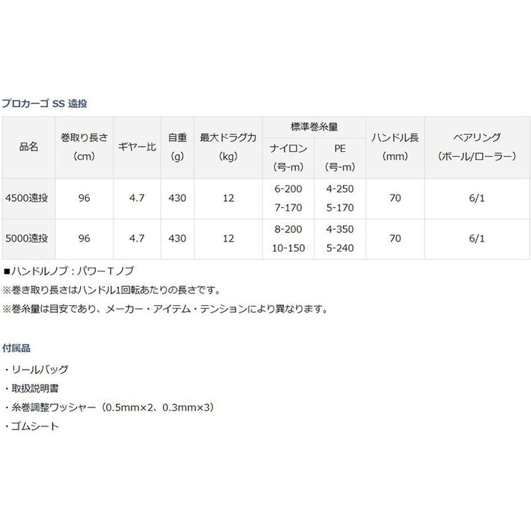 ダイワ スピニングリール プロカーゴSS 5000遠投 2018年モデル: 釣具の