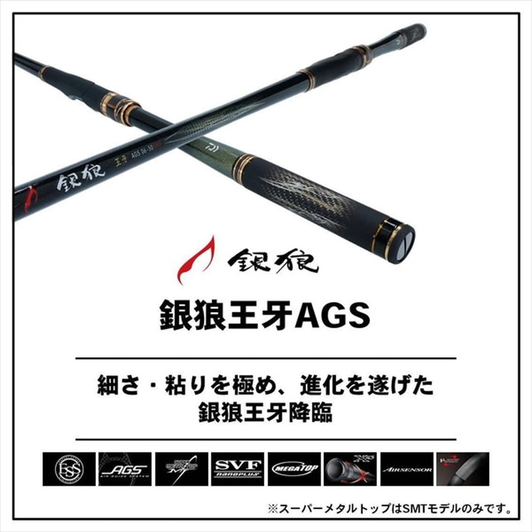 喫煙無しペット無しダイワ 銀狼 王牙 AGS 0-53 - ロッド