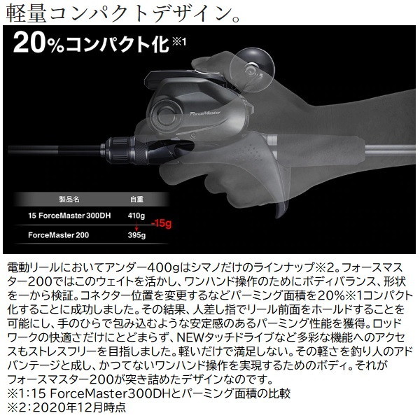 シマノ 電動リール 23フォースマスター 200DH: 釣具のキャスティング